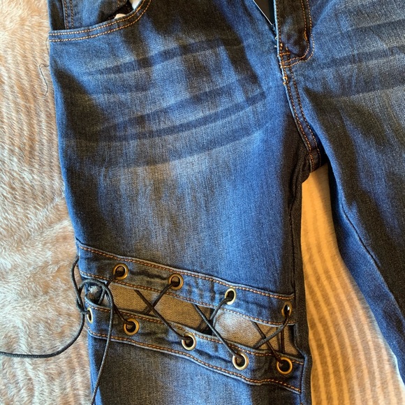 FASHION NOVA Sacred Hearts Club Skinny Jeans - Picture 7 of 10